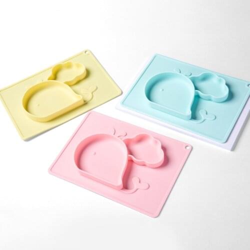 Suction Baby Plate - Silicone Non Slip Divided Unbreakable Toddler Feeding Set Kids Placemats- BPA Free