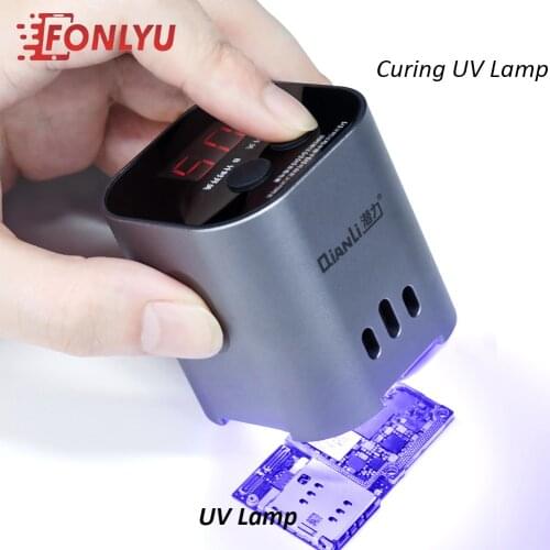 Qianli Curing UV Glue Lamp Intelligent Green Oil Curing Light Optical Adhesive Curing Lamp For Phone Motherboard PCB Repair Tool