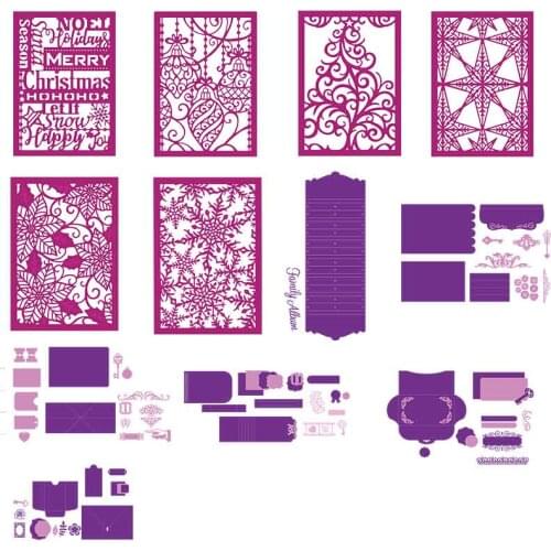 Different Frame 3D Gift Box Metal Cutting Dies For Scrapbooking Craft Die Cut Card Making Embossing Stencil Photo New 2020