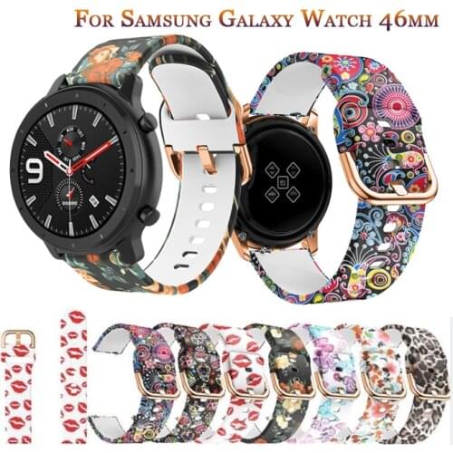 22mm silicone band for Samsung Galaxy Watch 46mm/Gear S3 Frontier/Huawei Watch GT GT2 46mm/Huami Amazfit GTR 47mm correa strap