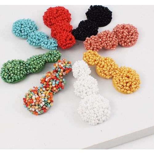 MANILAI Bohemia Beads Drop Earrings For Women Handmade Beaded Statement Dangle Earrings Jewelry Gifts Wholesale