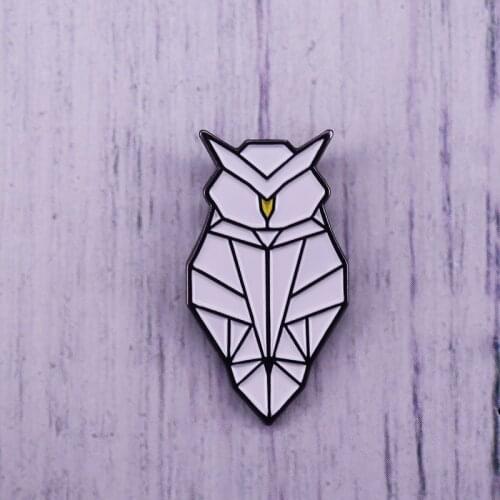 Origami owl enamel pin cute animal brooch