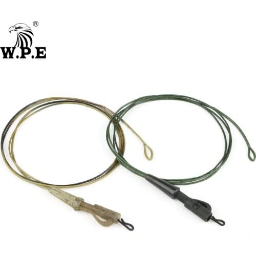 W.P.E 3pcs/pack Carp Fishing Line 35LB/45LB Braided Lead Core Fishing Line Lead Clip Feeder Method Swivel Connector Carp Tackle