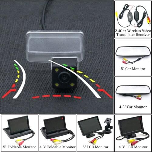Intelligent Dynamic Trajectory Tracks HD Car Rear View Camera For Citroen DS4 C4L Reverse Parking Wireless Monitor Power Filters