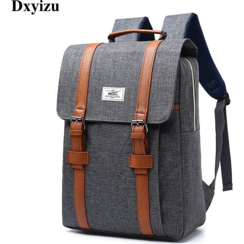 2020 Vintage Men Women Canvas Backpacks School Bags for Teenagers Boys Girls Large Capacity Laptop Backpack Fashion Men Backpack