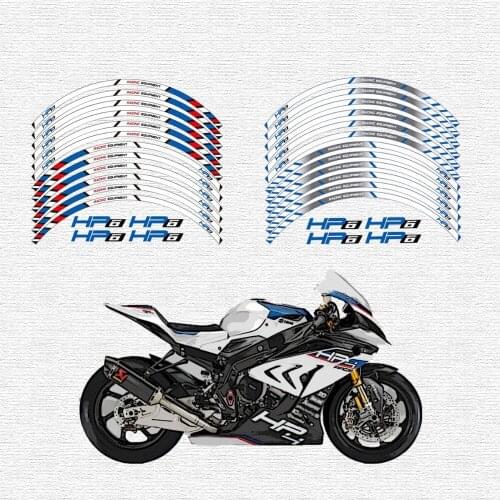 High quality motorcycle wheel decals waterproof Reflective stickers rim stripes For BMW HP6 BMWHP6