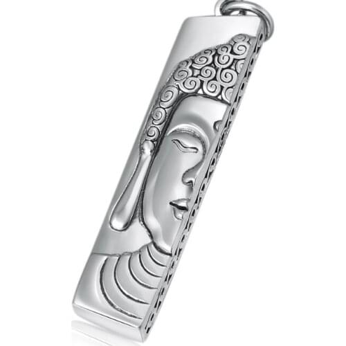 925 Sterling Silver Buddha pendant charm men women jewelry A2894