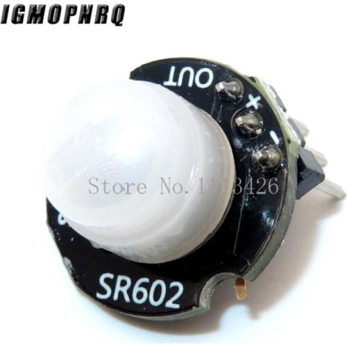 10pcs MH-SR602 MINI Motion Sensor Detector Module SR602 Pyroelectric Infrared PIR kit sensory switch Bracket With lens