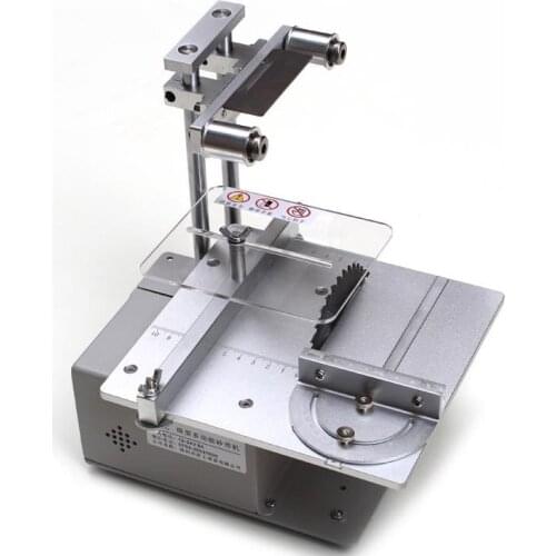 4 in 1 mini table saw and belt sanding machine 110V-240V manual woodworking machine DIY model crafts cutting saw with power adap