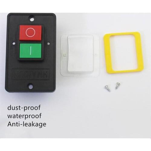 400 type cutting machine switch 380V three-phase steel type bench drill switch 10A waterproof button switch