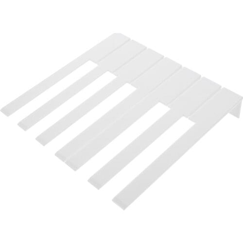 52pcs Professional Piano Keytops Piano Keys Piano Repair Tools (White)
