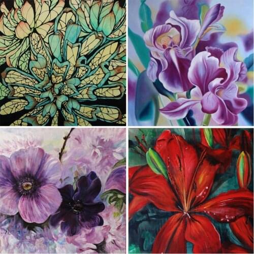Plant Diy 5d Diamond Painting Cross Stitch Flowers Diamond Mosaic Pictures Diamond Embroidery Hand Made Diamond Paintings