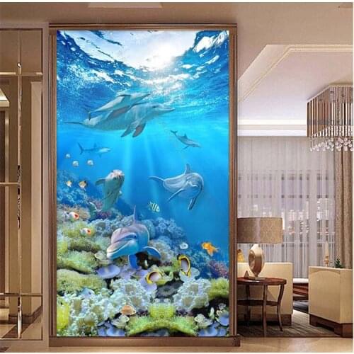 5D Dolphin Underwater World Diamond Painitng Cross Stitch,Full Drill,Diy Diamond Embroidery,Mosaic Needlework,Wall Decor L808