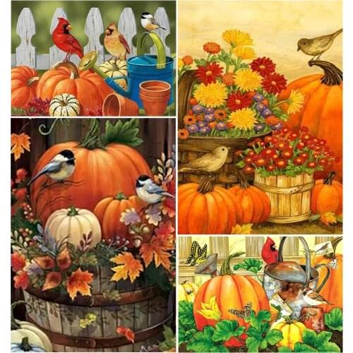 5D DIY Diamond Painting Bird Cross Stitch Kit Full Drill Embroidery Mosaic Art Picture of Rhinestones Halloween Gift Decoration