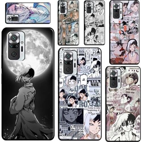 Dr. Stone Asagiri Gen Anime For Xiaomi Redmi Note 10 9 Pro 8T 9S Note 7 8 Pro Case For Redmi 9 7A 8A 9A 9C 9T Cover