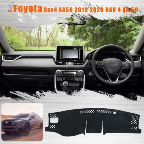 For Toyota Rav4 XA50 2019 2020 RAV 4 XA 50 Console Dashboard Suede Mat Protector Sunshield Cover