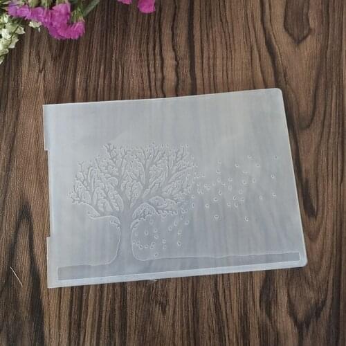 Tree / Leaves Background Embossing Folders Scrapbooking For Card Making Supplies Album Paper Crafts Decoration