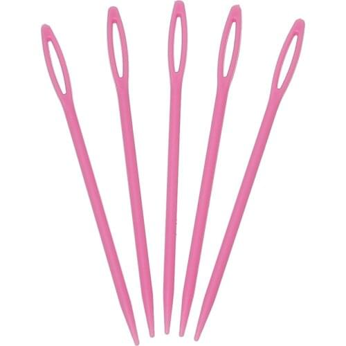 Fuchsia Acrylic Knitting Needles Hand Sewing Crochet Hook to Knit Accessories 1.6mm( 1/8")48.0mm(1 7/8"),20 PCs