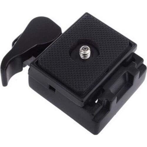 Camera tripod head clamps & quick release plate with 1/4 & 3/8 screw mount monopod head accessories D3100 D5100 600D 650D
