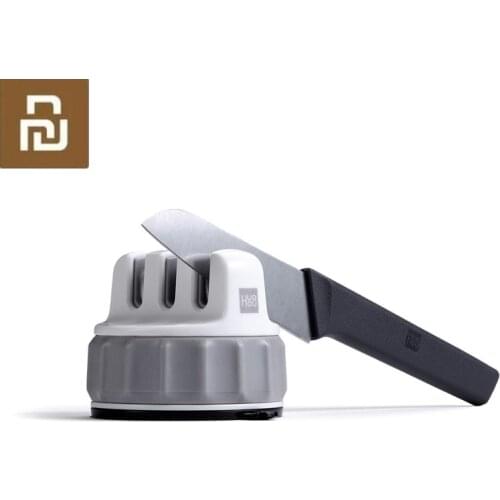 Huohou Mini Knife Sharpener One-handed Sharpening Super Suction Kitchen Sharpener Tool Knife Sharpening Stone Tools Spyderco