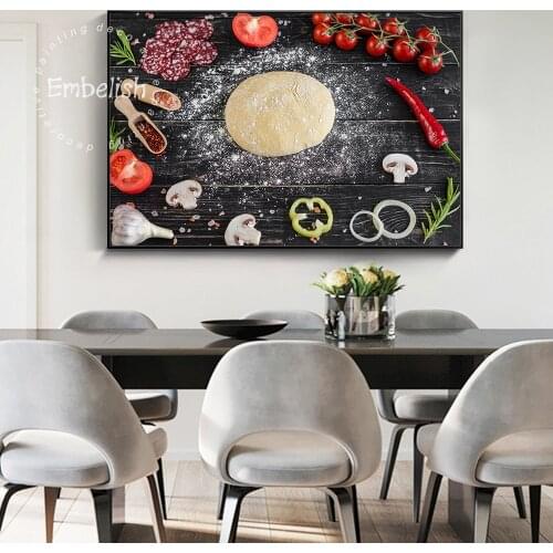 Vegetables Fruit Grains Spices Kitchen Canvas A Painting Cuadros Scandinavian Posters and Prints Wall Art Picture Living Room