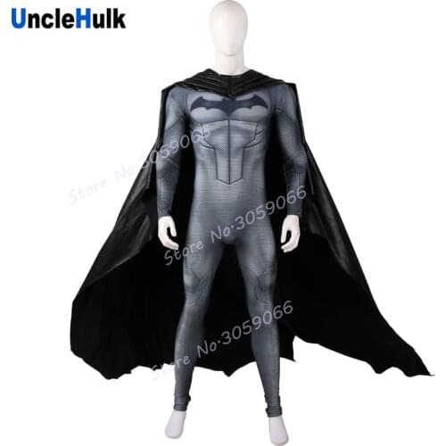 Iron Bat Cosplay Costume Spandex Zentai Suit - Bodysuit and Cloak | UncleHulk