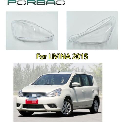 Headlight Covers For LIVINA 2015 Transparent Glass Lens Cover-Shell Replacement DIY