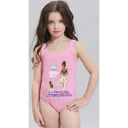 Summer Sexy One Piece Swimsuit Women Parent-Child Bikini Swimwear Bodysuit Family Look Bathing Matching Family Outfits