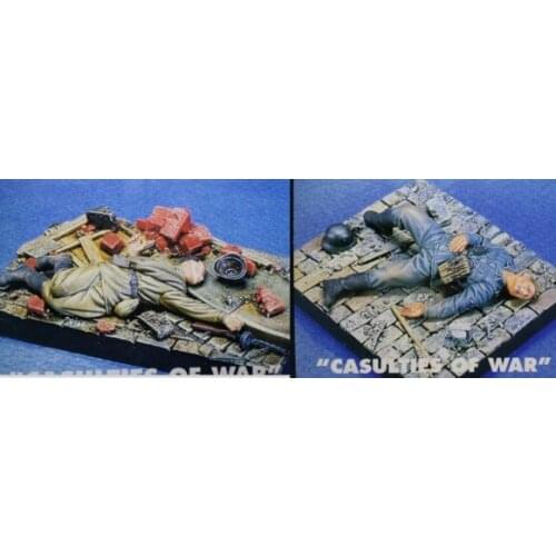 1/35 scale WW2 Soviet War Death 2 people (including platform) WWII miniatures Resin Model Kit figure Free Shipping