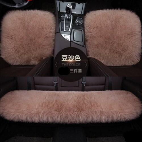 Soft Warm Fur Car Seat Covers Autumn and Winter Car Seat Pad Universal Car Seat Cushion Seat Cover Protector Mat Pad