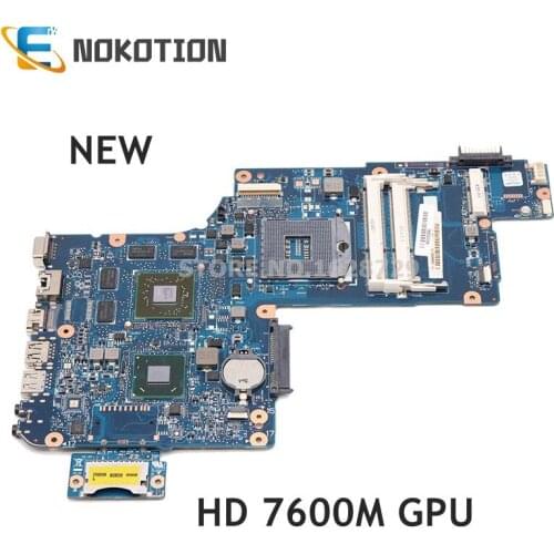 NOKOTION NEW H000046240 Main Board For Toshiba Satellite L870 C870 Laptop motherboard HM76 HD7600M Video Card 17.3 screen DDR3
