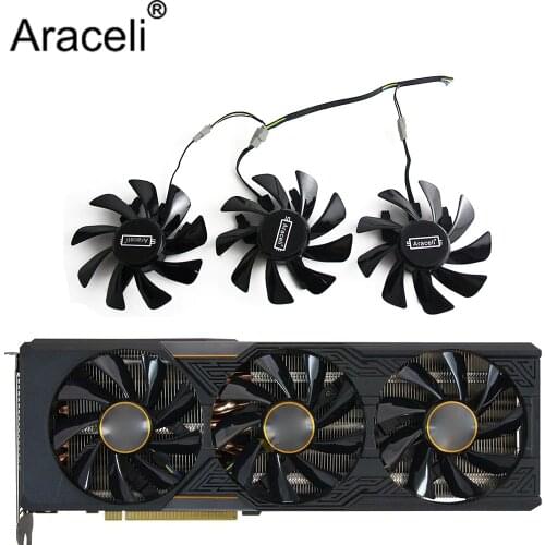 T129215SU R9-fury GPU Cooler Video fan for Radeon sapphire R9 FURY 4GB HBM Tri-X OC graphics Card Cooling System As Replacement