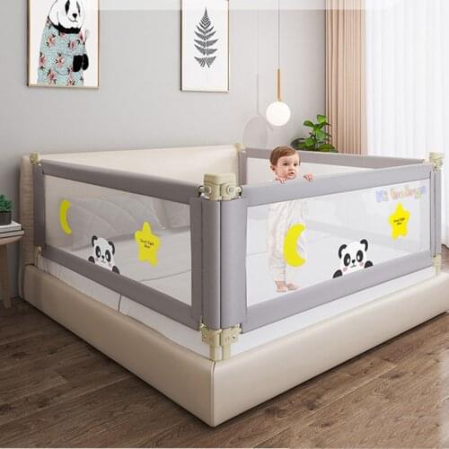 Adjustable Baby Bed Fence Safety Playpen Kids Vertical Lift Crib Rails Infants Safety Gate Crib Barrier Children Guardrail