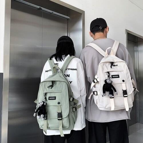 Tooling Men Women Backpack 2020 Female Large Capacity School Backpacks for Teens Harajuku Student School Bags Fashion Korean New