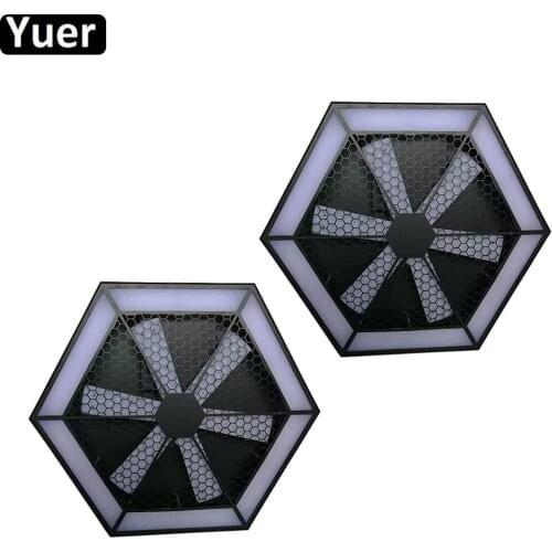 2Pcs/Lot Modern Decorate Lamp 200W LED Fan Effect Lights LED Hanging Wall Lamp Bar KTV DJ Disco Micro Rotating Stage Lighting