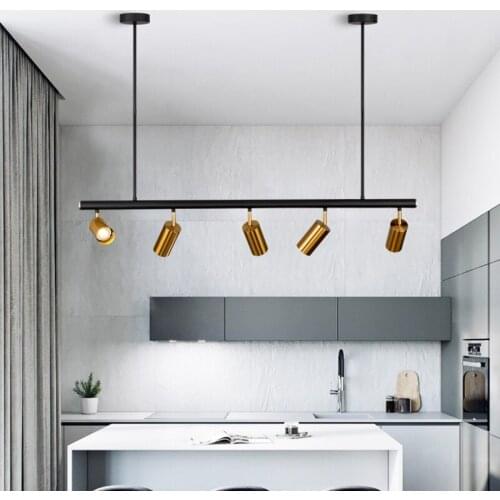 Modern Nordic Copper Brass LED Pendant Lights Golden Projection Mall Lamp Bedroom Dinning Living Room Decor Light Fixture GU10