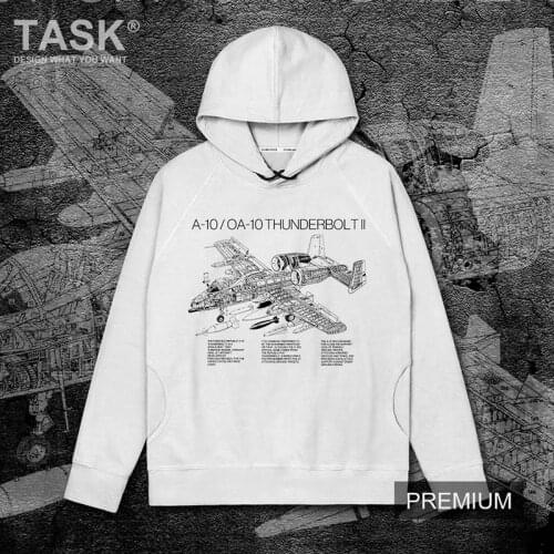 USA A10 OA10 ThunderboltII Fighter jet Printed mens streetwear hoodie sweatshirt long sleeve harajuku Tracksuit Spring Autumn 02