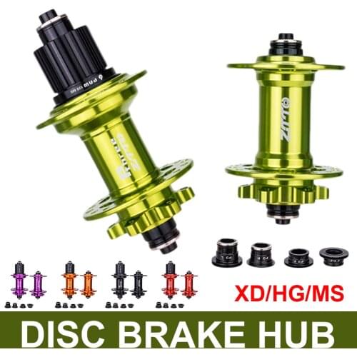 MTB 6 Pawls Disc Brake Hub 32 Holes Sealed Bearings Front&Rear Quick Release Thru Axle MTB Bike Hub for HG XD MS Cassette