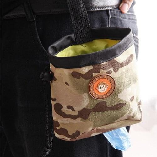 Pet Dog Treat Training Pouch Large Capacity Waist Bag Puppy Award Snack Bag For Dog Cat Built-in Poop Bag Dispenser Pet Products