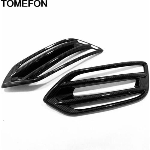 TOMEFON For Honda HR-V HRV Vezel 2019 Car Front Fog Light Lamp Foglight Decoration Sticker Cover Trim Exterior Accessories ABS