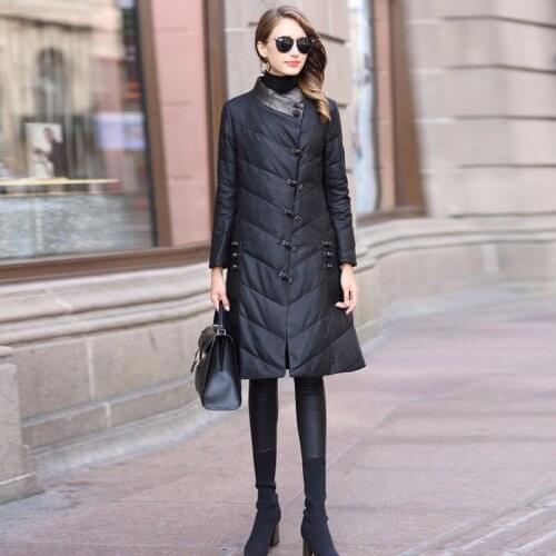 Vintage Leather Jacket Women Winter Sheepskin Genuine Leather Jackets 2020 Womens Down Coat Plus Size Chaqueta Mujer