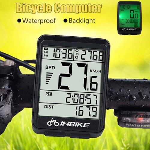 Bike Computer Odometer Professional Wireless and Wired Waterproof Bicycle Computer Speedomter LCD Stopwatch Speedometer for Bike