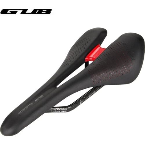 GUB Breathable Road Bike Seat Cushion Hollow Carbon Fiber Bicycle Saddle Comfortable Cycling Seat Cushion Shockproof Bike Saddle