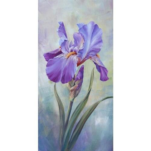 YIKEE diamond painting flower-de-luce,cross stitch diamond,diamond mosaic paintings K653
