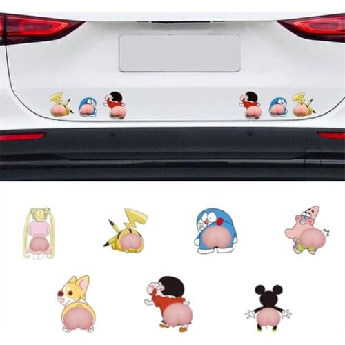 Car door guards, anti-scratch, anti-scratch, butt-collision strips, cute cartoon strips, body decoration, bumper protection, lip