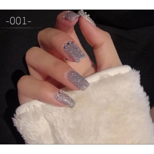 Exploding Diamond Powder Nail Polish Glue 2021 New Popular Silver Sequin Super Shiny Phototherapy Glue TSLM1