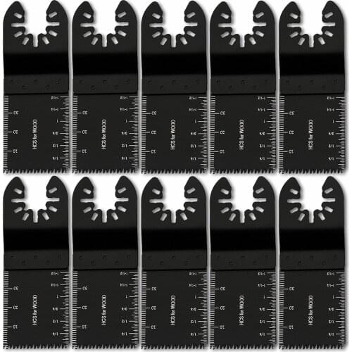 10 Pcs Bi-metal Precision Saw Blade Multi-Function Oscillating Multitool Saw Blade for Renovator Power Wood Matel Cutting Tools