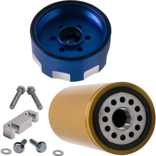 1x Fuel Filter Adapter and Seal Kit For GM for Chevy Duramax 6.6L Blue 2001 - 2016 Dropshipping