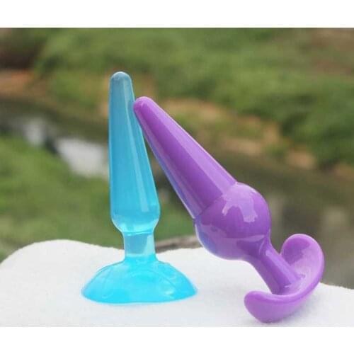 Hot Sale 2pcs/set Sex Toys Adult Sex Products Anal Body Massager Butt Plug Set Soft Jelly Anal Toys