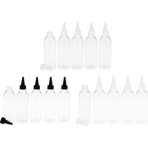 5X 250ml Refillable Cosmetics Jar Cannings Empty Sub Bottles Vials Travel